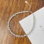 925 Sterling Silver Glass Bead Dreamy Light Bulb Silver Fragment Bracelet