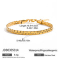 Stainless Steel Heart Sand Gold Non-Fading Bracelet