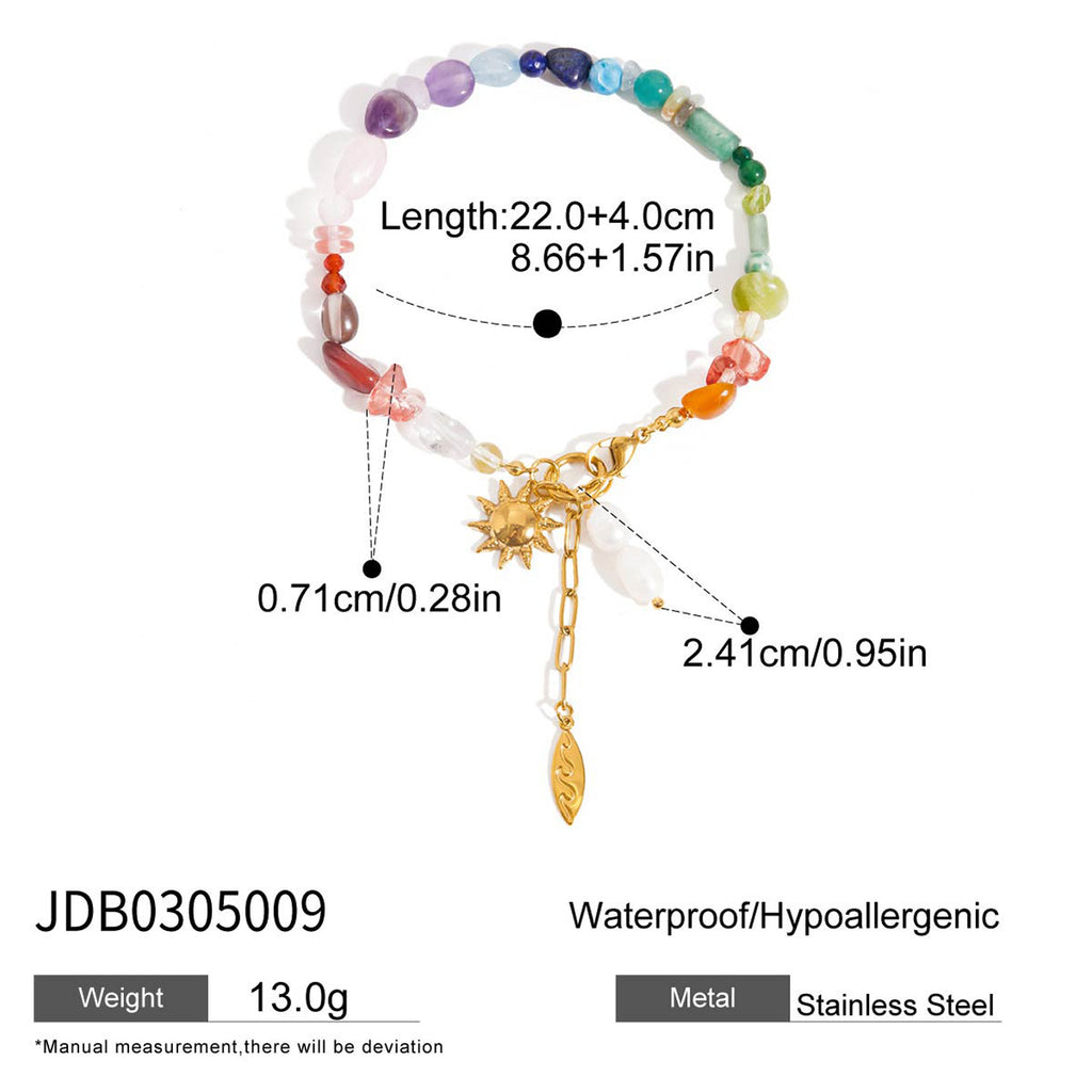 Colorful star stainless steel non-fading bracelet