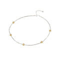 925 Sterling Silver Daisy Fragment Silver Flower Necklace