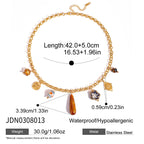 Luxury-featured stainless steel resin sweater chain