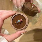 25 Sterling Silver Colored Four-Leaf Clover Dopamine Four-Leaf Clover Set