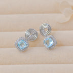 Mint Mambo Luxury French Necklace Set - Lake Blue Copper Alloy