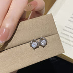 Exquisite and delicate diamond set of 999 sterling silver