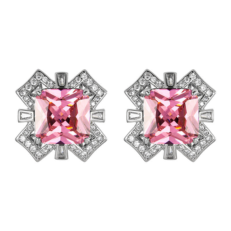 Colorful floral design powder zirconium copper alloy set