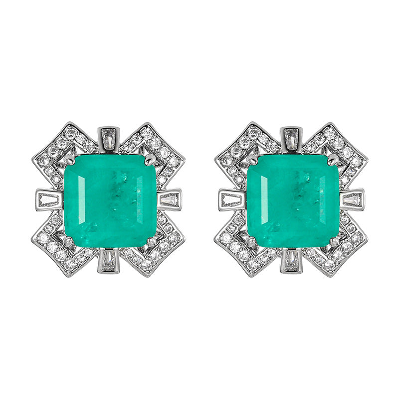 Paraiba Square Design Copper Alloy Set
