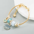 Vintage Pearl Shell Alloy Bracelet