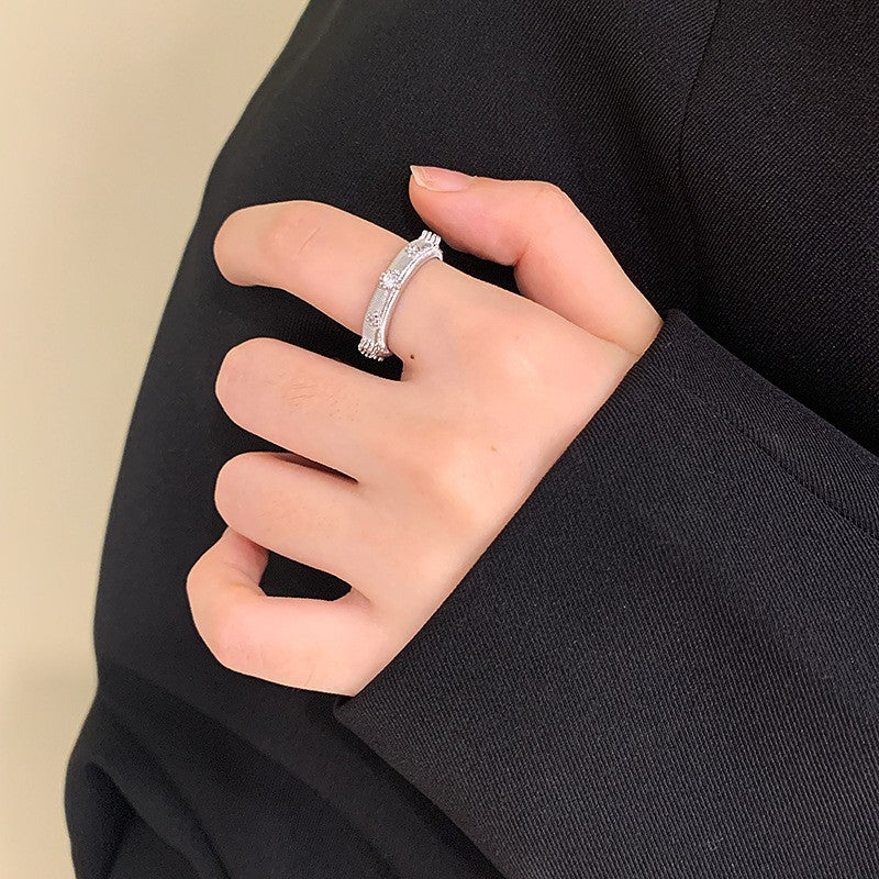 Brushed Zircon Bracelet Set