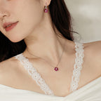 925银梅花造型圣诞配色简约套装