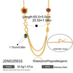 Luxury-featured stainless steel resin sweater chain