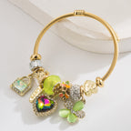 Vintage Lock Heart Stainless Steel Bracelet