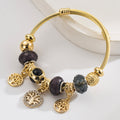 Vintage Gold Tree of Life Stainless Steel Bracelet