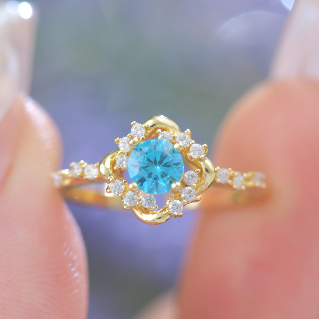 French-style luxury Hailan zircon mini niche copper alloy stud earrings