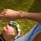 Sun-decorated stainless steel premium bracelet