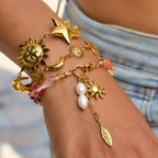 Colorful star stainless steel non-fading bracelet