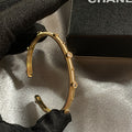 Brushed zircon hand copper alloy bracelet set