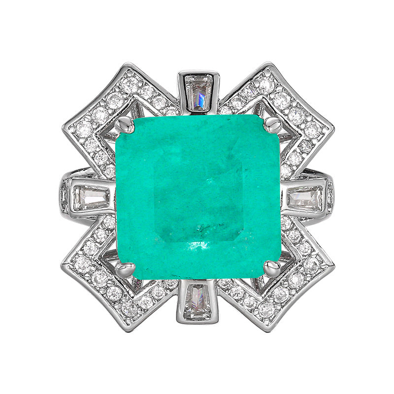 Paraiba Square Design Copper Alloy Set