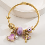 Vintage Heart Angel Stainless Steel Bracelet