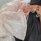 Olive Green Exquisite Zircon Copper Alloy Set