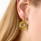 Resin-inspired luxury stainless steel earrings
