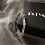 Brushed Zircon Bracelet Set