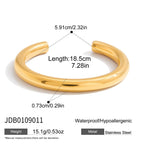 Gold-plated, luxurious stainless steel 18k gold bracelet that won't fade.