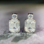 925 Sterling Silver Rock Sugar White High Carbon Diamond Set