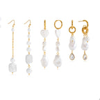 Pearl Tassel High-Grade Stainless Steel Earrings