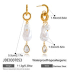 Pearl Tassel High-Grade Stainless Steel Earrings