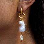 Pearl Tassel High-Grade Stainless Steel Earrings