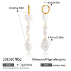 Pearl Tassel High-Grade Stainless Steel Earrings