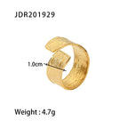 Stainless steel vintage heart ring