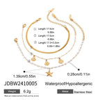 Ocean-themed stainless steel non-fading necklace