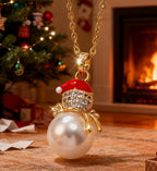 Christmas Tree Stainless Steel Micro-Inlaid Zircon Necklace