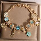Vintage Gold Series Glass Alloy Bracelet