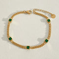 Stainless Steel Stacking Bracelet PVD Plated Small Gold Beads Chain
