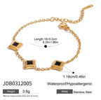 Oil-resistant and colorfast stainless steel jewelry set