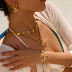 Ocean-themed stainless steel non-fading necklace