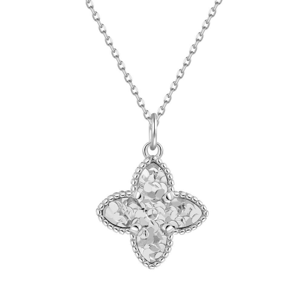 925 Sterling Silver Luxury Four-Leaf Clover Sparkling Set