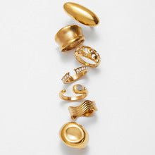 Natural stone stainless steel high-grade non-fading ring