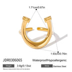 Blue resin non-fading stainless steel ring