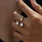 Zircon colorfast stainless steel ring