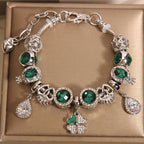 Vintage White Series Glass Alloy Bracelet