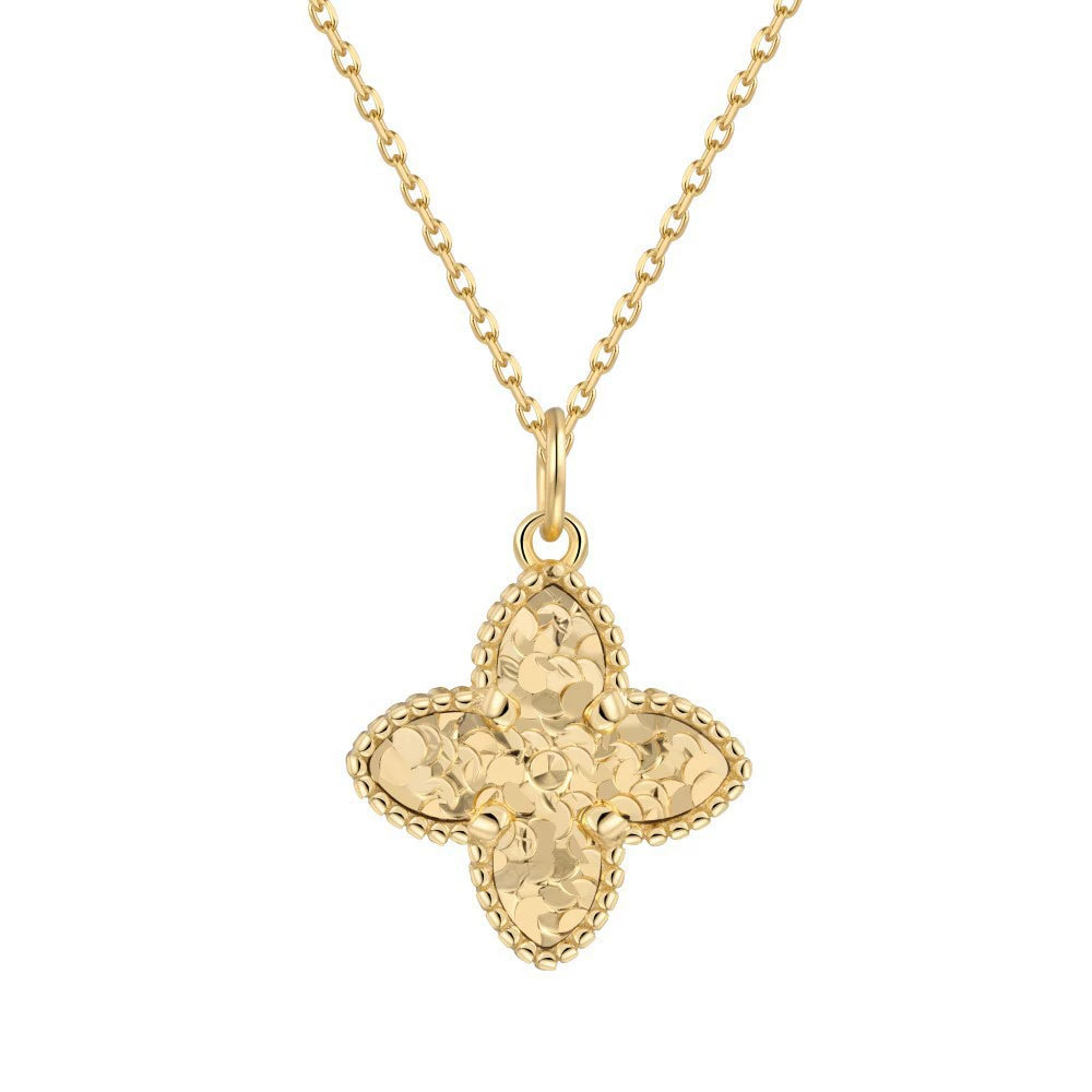 925 Sterling Silver Luxury Four-Leaf Clover Sparkling Set