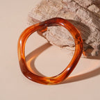 Acrylic Irregular Geometric Plain Circle Bracelet