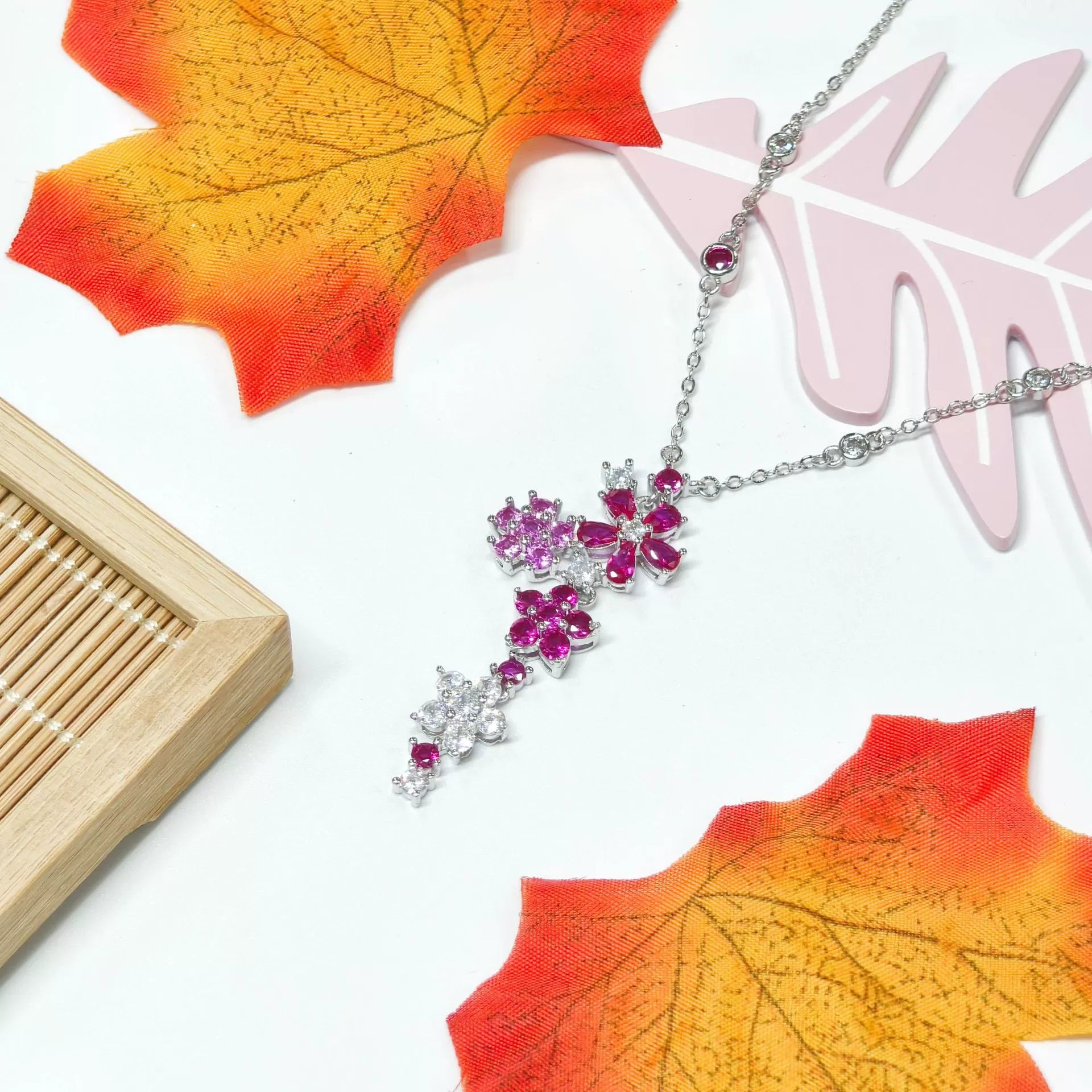 仲夏夜之梦红刚玉满钻铜合金套装