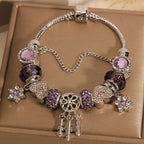 Vintage Glass Angel Dreamcatcher Alloy Bracelet