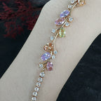 Creative copper zircon copper alloy bracelet