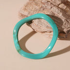 Acrylic Irregular Geometric Plain Circle Bracelet