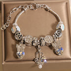 Vintage White Series Glass Alloy Bracelet